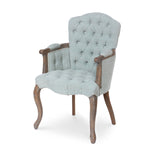 Seafoam Green Upholstered Vanity Chair L082