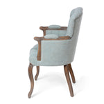 Seafoam Green Upholstered Vanity Chair L082