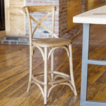 Wooden Cross Counter Stool L570