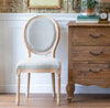 Lovecup White Washed French Medallion Dining Chair SET OF 2 l665