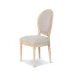 Lovecup White Washed French Medallion Dining Chair l665