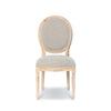 Lovecup White Washed French Medallion Dining Chair l665