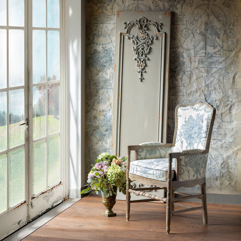 Lovecup Blue Fireside Club Chair L247