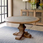 Lovecup Aged Zinc Round Dining Table L093