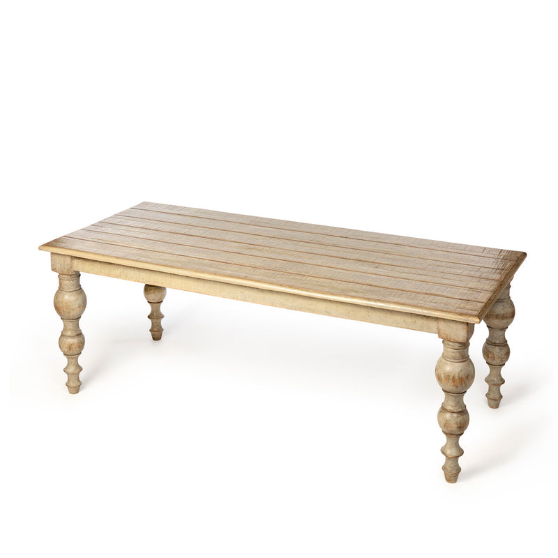 Lovecup Farmhouse Spool Leg Dining Table L152