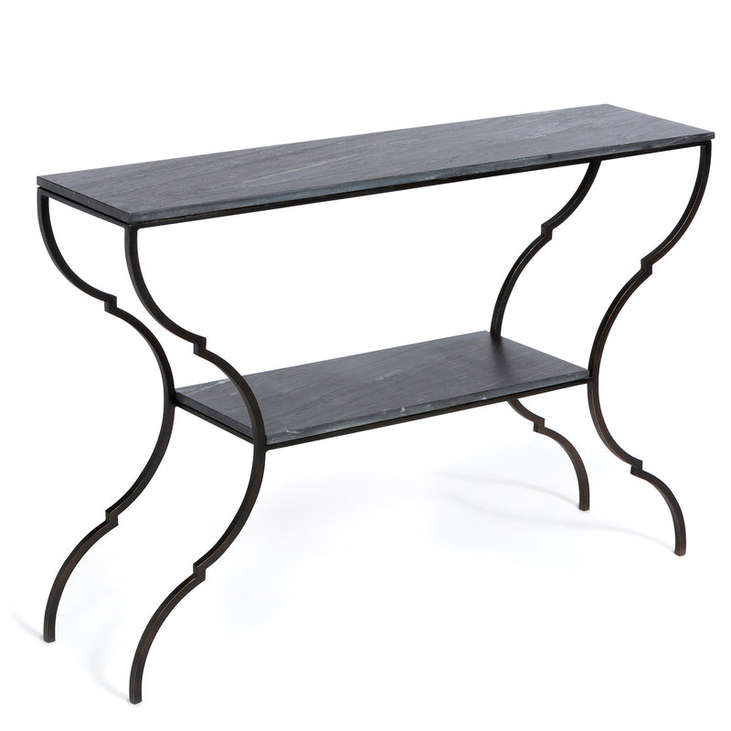 Lovecup Bistro Marble and Iron Console Table L744