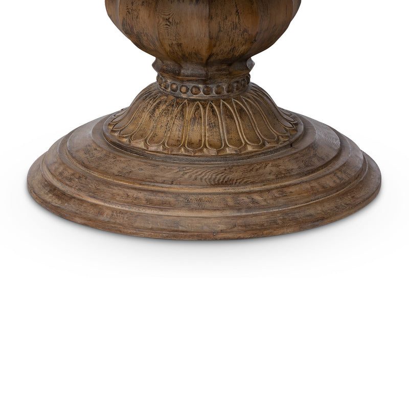 Lovecup Pine Wood Extending Pedestal Dining Table L115