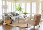 Lovecup Coastal Cottage Floor Lamp with White Plaster Finish L018