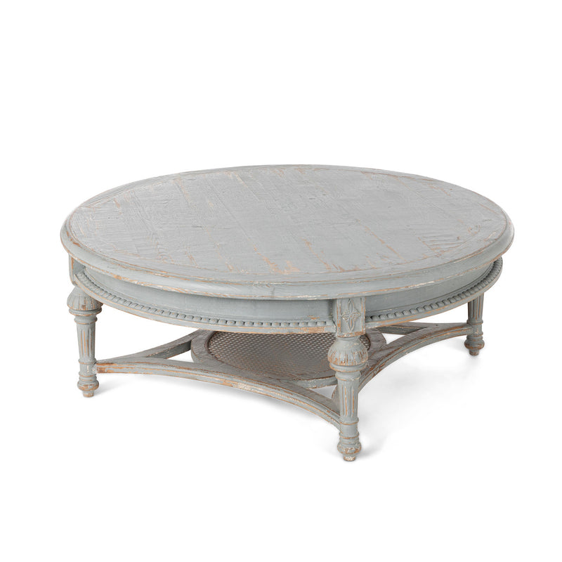 Lovecup Hand Distressed Round Wood Coffee Table L120