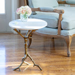 Birch Accent Table with Granite Top L547