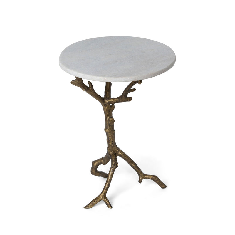 Birch Accent Table with Granite Top L547