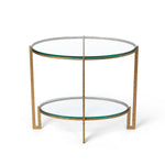 Lovecup Naomi Iron and Glass Side Table L032