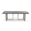 Lovecup Olive Grey Leather Top Dining Table L320