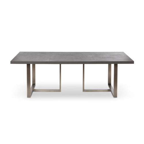 Lovecup Olive Grey Leather Top Dining Table L320