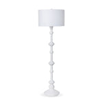 Lovecup Coastal Cottage Floor Lamp with White Plaster Finish L018
