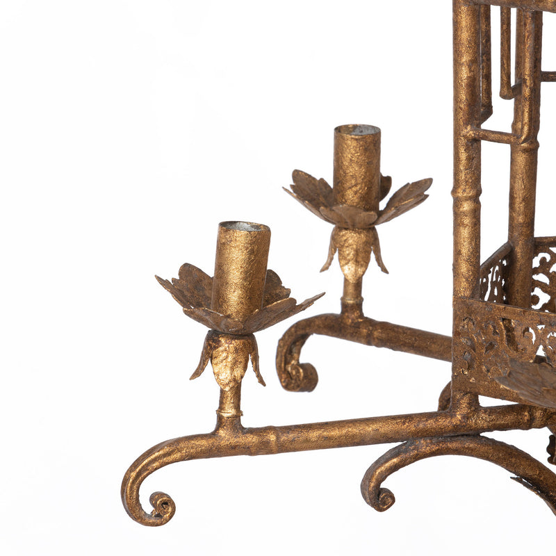 Antique Gold Pagoda Chandelier L162