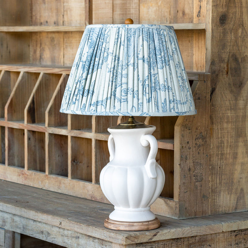 Lovecup Ceramic Table Lamp With French Blue Shade L129