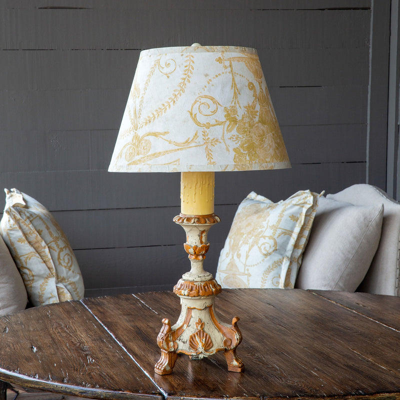 Lovecup Chandelle Table Lamp With French Yellow Paper Shade L130