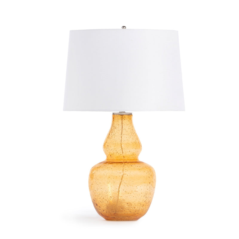 Lovecup Sunshine Seeded Glass and Metal Table Lamp L016