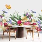 Summer Flowers and Butterflies Wallpaper