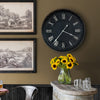 Lovecup Aged Black Farmhouse Clock L336