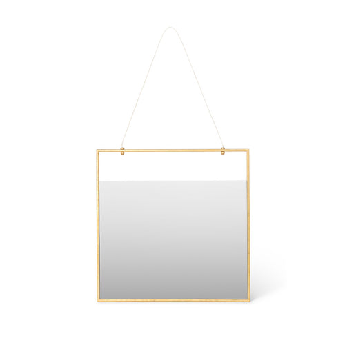 Lovecup Antique Gold Urban Square Mirror L234