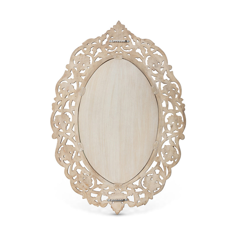 Lovecup Vichy Hand Carved Wood Mirror L055