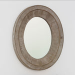 Lovecup Primitive Reclaimed Wood Oval Mirror L333