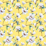 Yellow Wallpaper with Magnolia