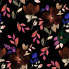 Dark Wallpaper with Autumn Leaves