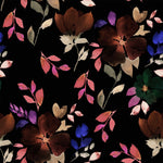 Dark Wallpaper with Autumn Leaves
