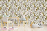Voguish Giraffe Pattern Wallpaper