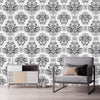 White Wallpaper with Monogram