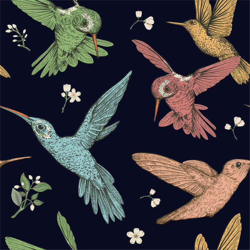 Contemporary Hummingbird Wallpaper Vogue
