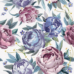 Pink Wallpaper with Large Peonies