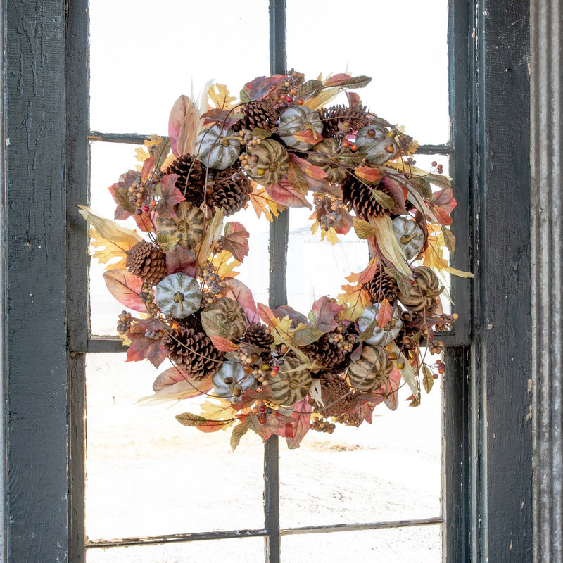 Lovecup Farmhouse Fall Wreath L684