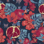 Monstera and Pomegranat Wallpaper