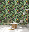 Dark Palm Leaves Wallpaper