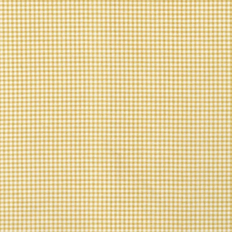 Round Tablecloth in Farmhouse Barley Yellow Gold Gingham Check