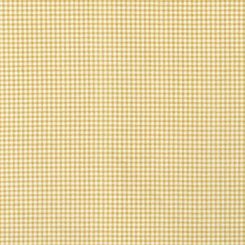 Gathered Bedskirt in Farmhouse Barley Yellow Gold Gingham Check