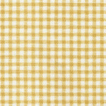 Round Tablecloth in Farmhouse Barley Yellow Gold Gingham Check