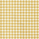 Tailored Tier Cafe Curtain Panels Pair in Farmhouse Barley Yellow Gold Gingham Check