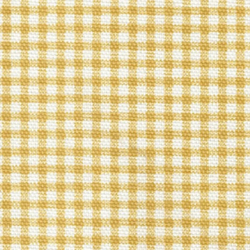 Gathered Bedskirt in Farmhouse Barley Yellow Gold Gingham Check