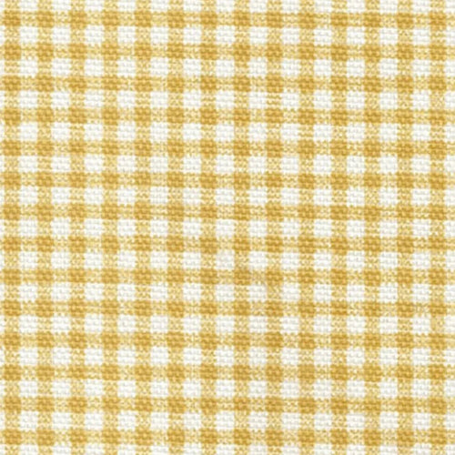 Rod Pocket Curtain Panels Pair in Farmhouse Barley Yellow Gold Gingham Check