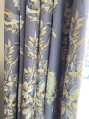 Farmhouse Bird And Flower Insulated Grommet Blackout Window Curtain Panel Set