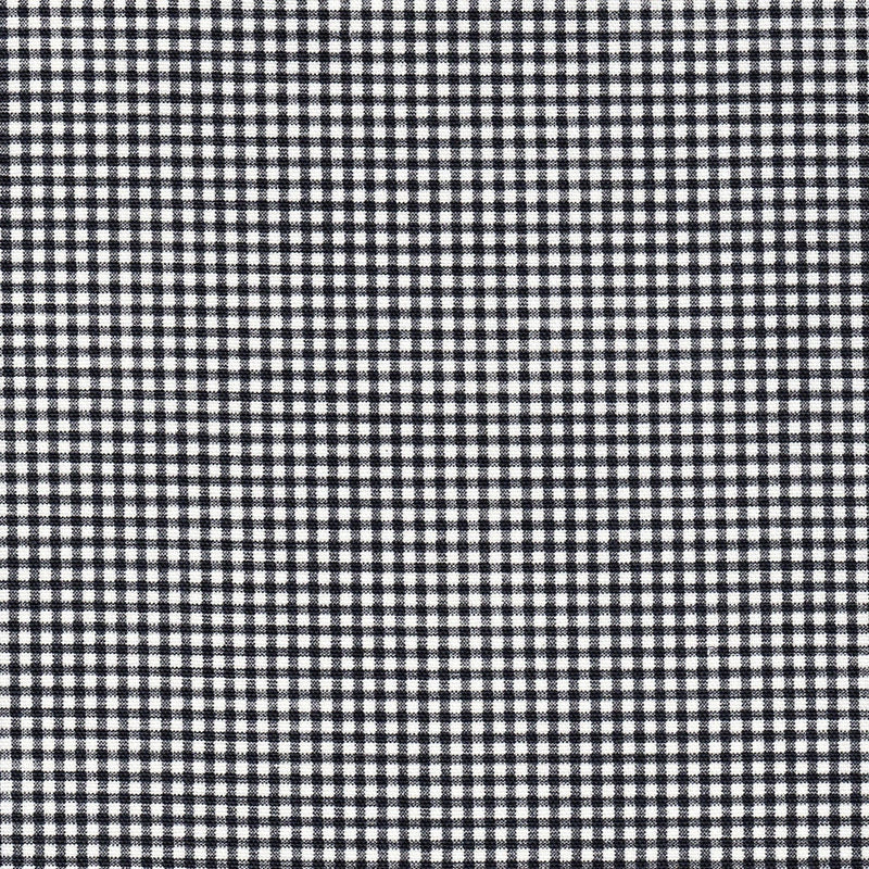 Gathered Bedskirt in Farmhouse Black Gingham Check on White