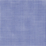 Round Tablecloth in Farmhouse Dark Blue Gingham Check on White