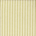 Gathered Bedskirt in Farmhouse Meadow Green Ticking Stripe on Cream