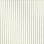 Rod Pocket Curtain Panels Pair in Farmhouse Pale Sage Green Ticking Stripe on Cream