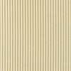Gathered Bedskirt in Farmhouse Pine Green Ticking Stripe on Beige